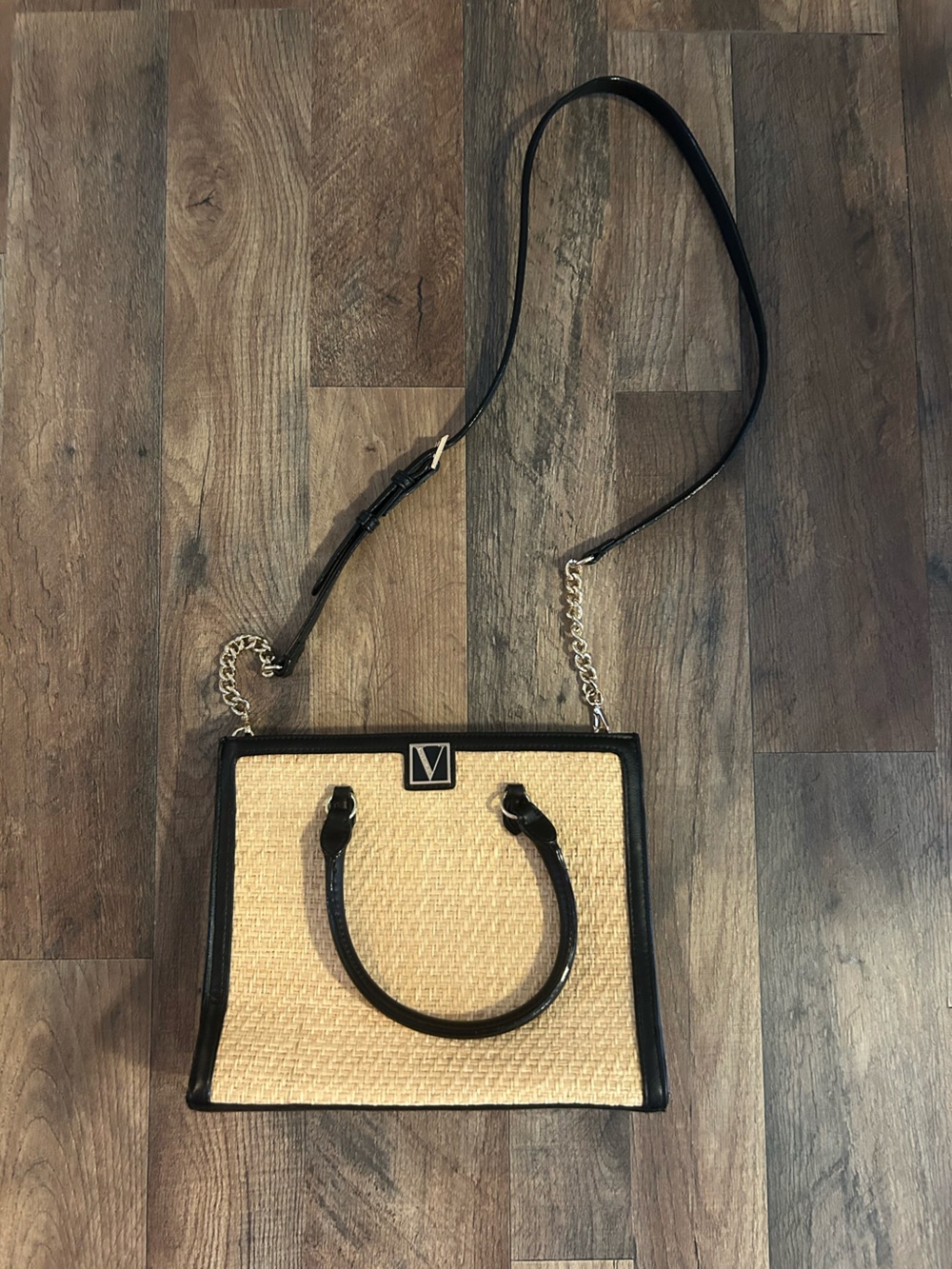 Victoria Secret Straw Crossbody Purse